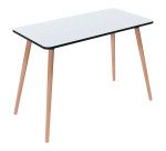 Bureau télétravail Hop piètement bois massif