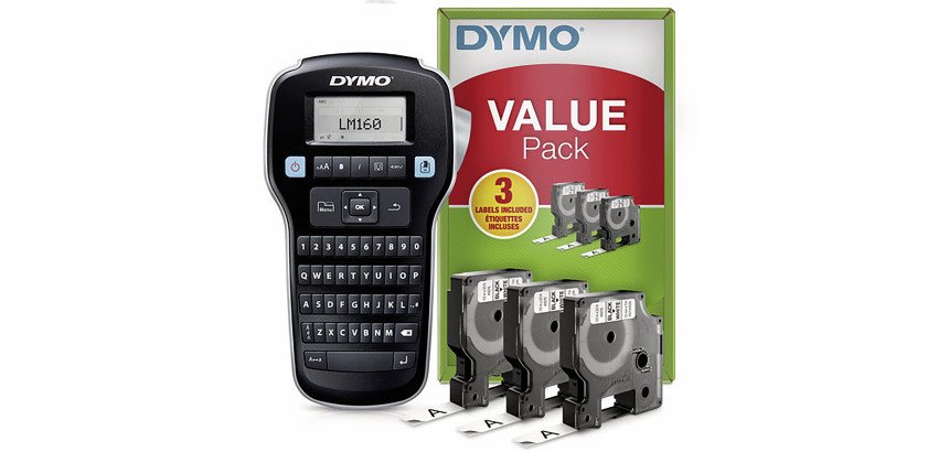 Kit Rotuladora Label Manager LM 160 + 3 cintas 12mm x 7m