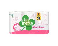 Toiletpapier dubbele laag Le Trèfle Maxi Zachtheid - Pak van 6 maxi = 12 rollen
