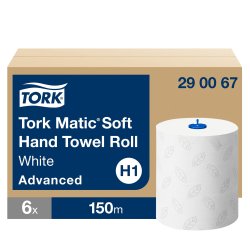 Rouleau d'essuie-mains Tork Matic H1 Advanced double épaisseur 150 m - Colis de 6