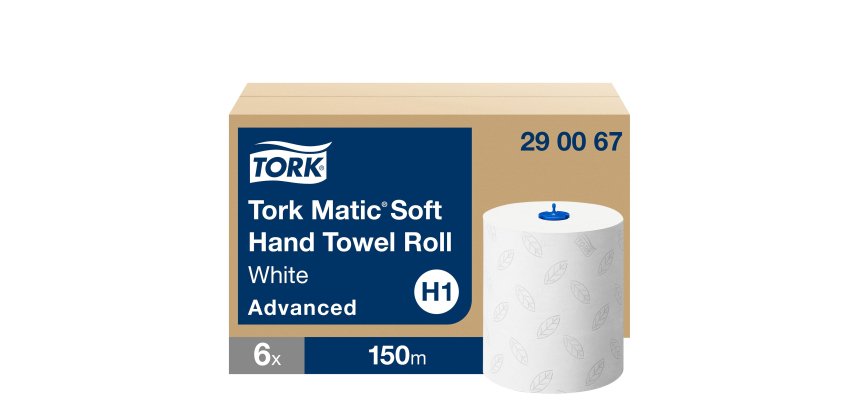 Rouleau d'essuie-mains Tork Matic H1 Advanced double épaisseur 150 m - Colis de 6