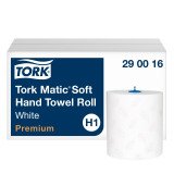 Rouleau d'essuie-mains tork Matic H1 Premium double épaisseur 100 m - Colis de 6