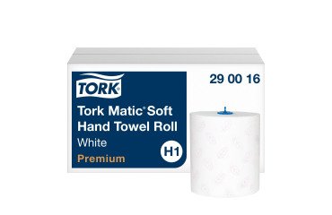 Rouleau d'essuie-mains tork Matic H1 Premium double épaisseur 100 m - Colis de 6