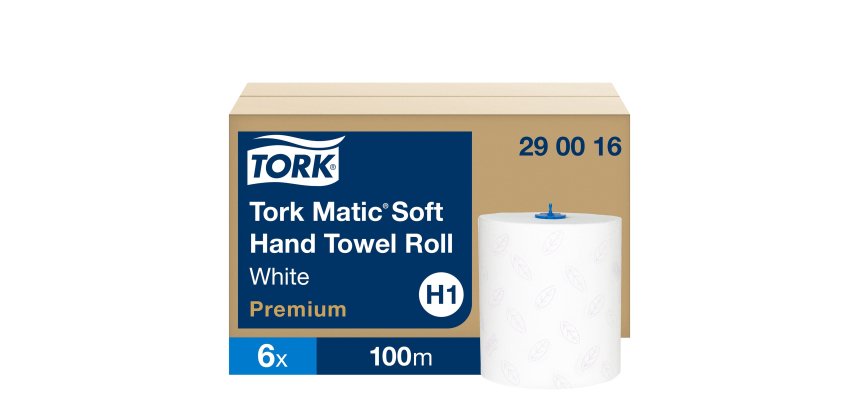 Afdroogrol Tork Matic H1 dubbele dikte 100 m - doos van 6 stuks