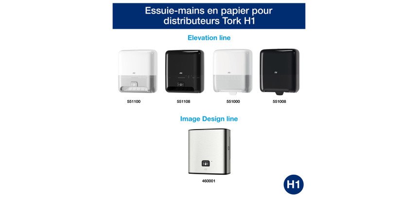 Afdroogrol Tork Matic H1 Advanced dubbele dikte 150 m - doos van 6 stuks