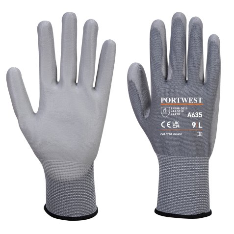 Guanti antitaglio B Portwest A635 in poliuretano grigio, 1 paio