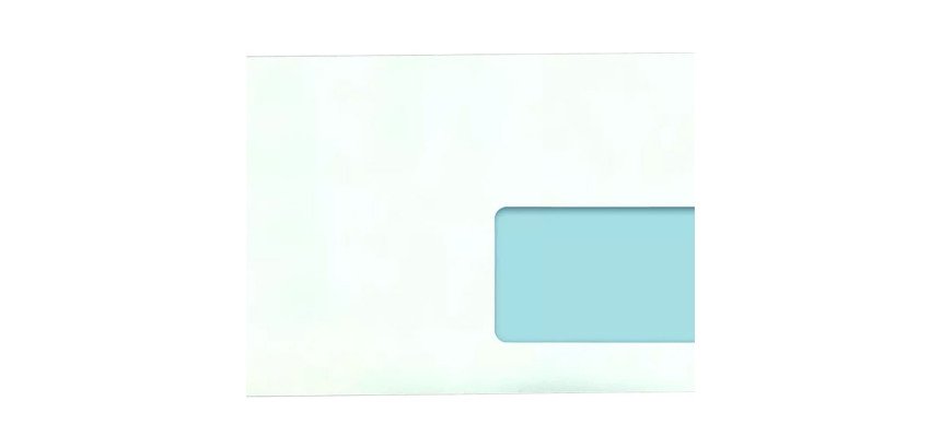 Sobre engomado Teide ventana derecha y solapa pico para ensobradora - Caja de 500