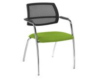 Chaise de réunion dossier maille Constance