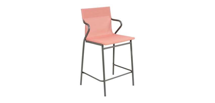 Halfhigh chair Horizon Middle Lafuma - with grey undercarriage