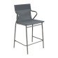 Fauteuil mi-haut Horizon Middle Lafuma - toile batyline - pied acier gris