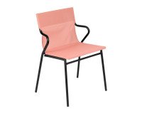 Fauteuil Horizon Lafuma - toile batyline - pied acier noir