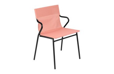 Fauteuil Horizon Lafuma - toile batyline - pied acier noir