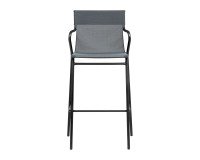 Fauteuil haut Horizon Lafuma - toile batyline - pied acier noir