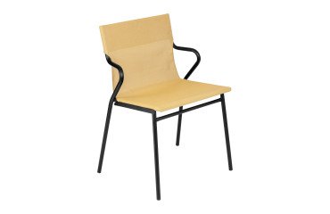 Fauteuil Horizon Lafuma - toile batyline - pied acier noir