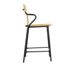 Halfhigh chair Horizon Middle Lafuma - black undercarriage