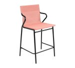 Fauteuil mi-haut Horizon Middle Lafuma - toile batyline - pied acier noir