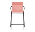 Fauteuil mi-haut Horizon Middle Lafuma - toile batyline - pied acier noir