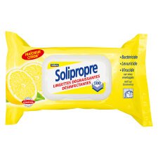 Lingettes dégraissantes désinfectantes Solipropre Citron - Paquet de 100