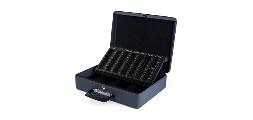 Caisse à monnaie avec trieur de pièces - 2 Poignées