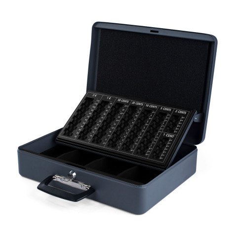 Cajón portamonedas con clasificador 2 asas