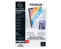 Tapa de encuadernación transparente e incolora EXACOMPTA PVC 30/100 - Paquete de 100
