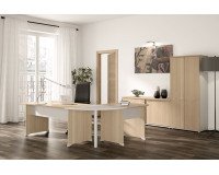 Scrivania dritta L160 cm gambe piene Quarta Plus