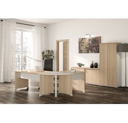 Scrivania dritta L160 cm gambe piene Quarta Plus