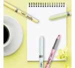 Surligneur Bic Highlighter Grip Pastel - Pochette de 5