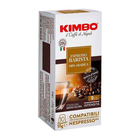 Capsule caffè Barista 100% arabica compatibili Nespresso Kimbo 10 unità