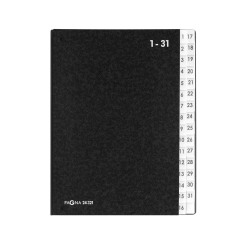 Clasificador de paneles rígidos A4 de 1 a 31 pestañas Pagna 24321