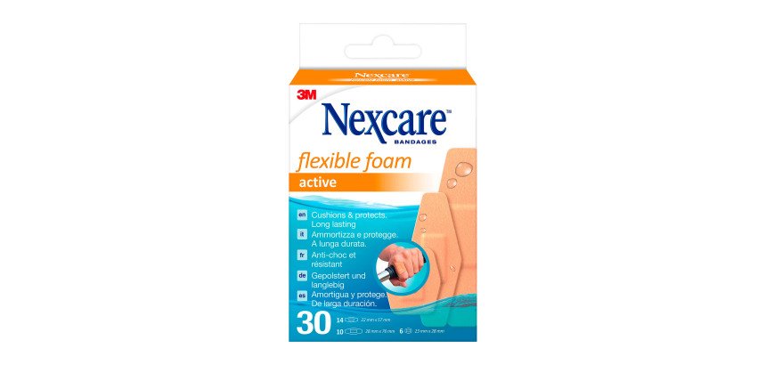 Pansements Active Flexible Nexcare 3M - Boîte de 30