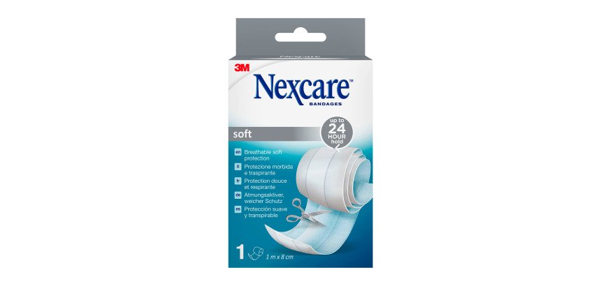Bande pansement à découper Soft 1m x 8 cm - Nexcare 3M
