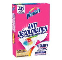 Doekjes antikleurdoorloop Vanish - doos van 20 stuks