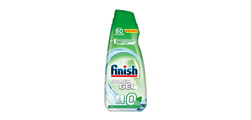 Gel Vaisselle machine Finish Power gel 0 % - Flacon de 900 ml