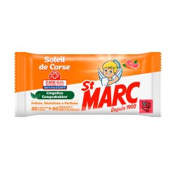 Lingettes désinfectantes multi-surfaces St Marc - Paquet de 30