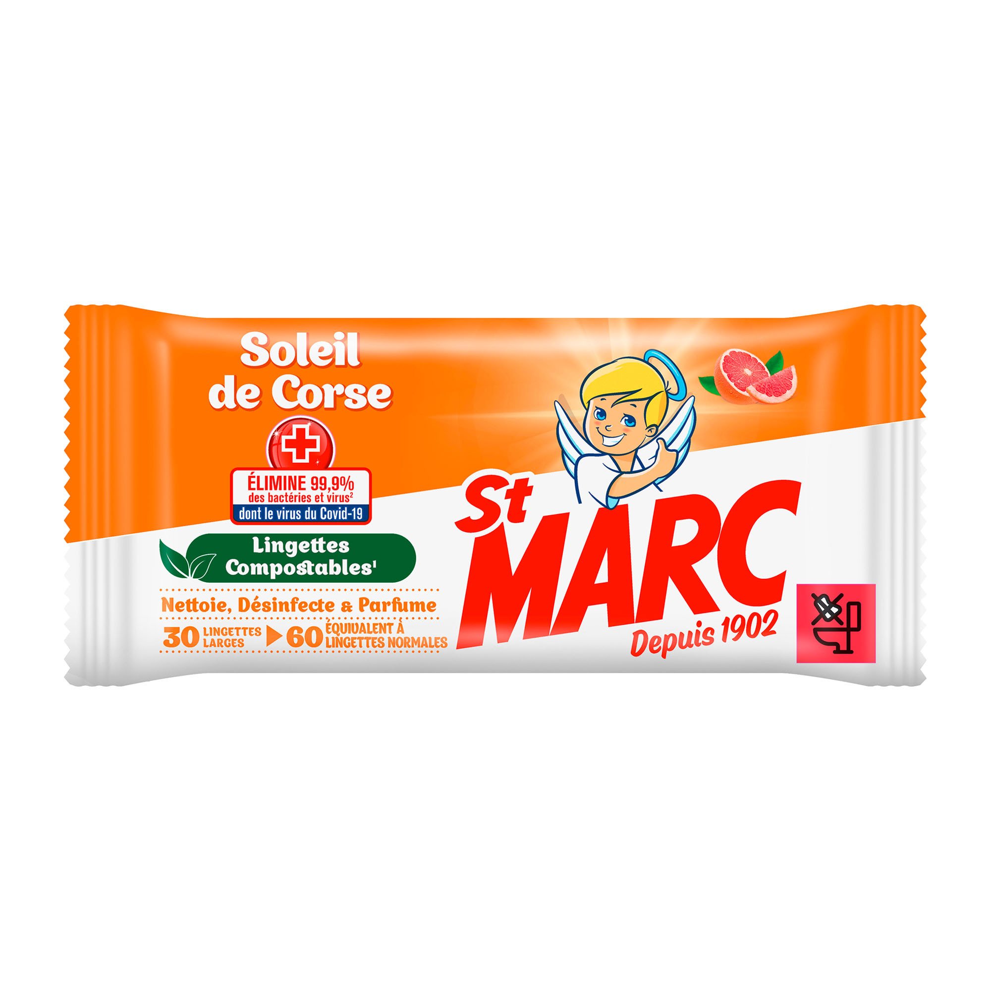 ST MARC Spray désinfectant 0% résidus agressifs 500ml 500ml offerts 1l