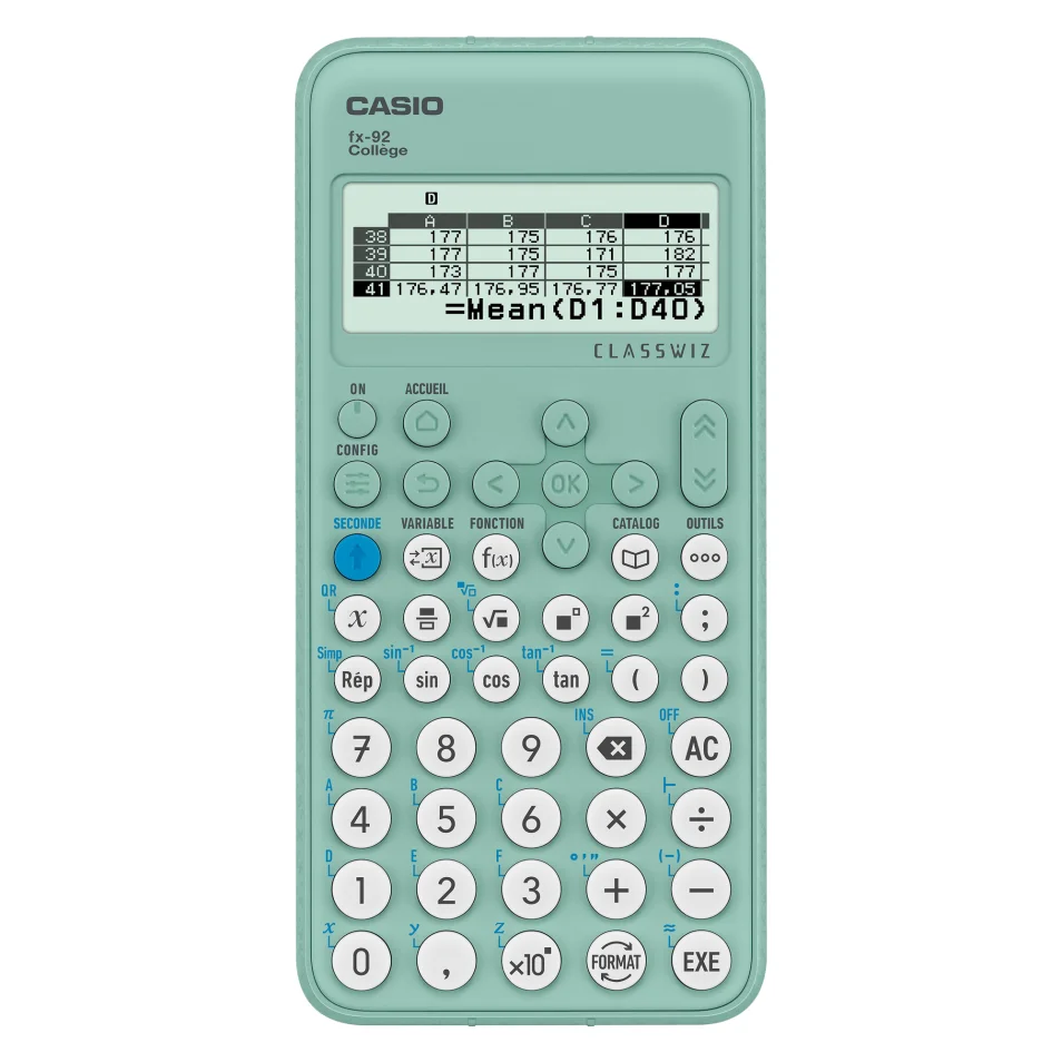 Calculatrice spéciale collège Casio FX92 Classwiz sur
