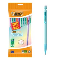 Portemine Bic Matic Pastel Spitze 0,7 mm HB - Packung mit 10 sortierten