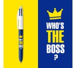 Stylo bille Bic 4 couleurs Messages pointe 1 mm - écriture moyenne