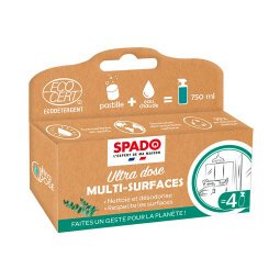 Nettoyant désodorisant multi-surfaces Ultra Dose Spado Menthe  - Recharges pour 4 sprays de 750 ml