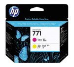 HP 771C cabezal de impresión magenta / amarillo (CE018A)