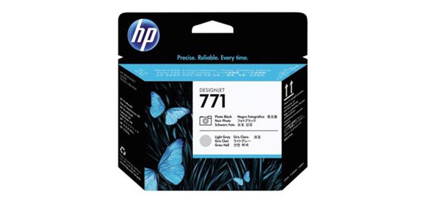 HP 771C cabezal de impresión negro foto/ gris claro (CE020A)