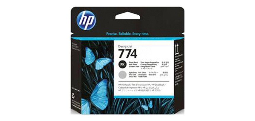 HP 774 cabezal de impresión original negro foto/ gris ( P2W00A)