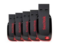 Sandisk pack de 5 clés USB Cruzer Blade 64 Go Usb 2.0 (Usb-A) Noir