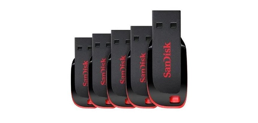 Sandisk pack de 5 clés USB Cruzer Blade 32 Go Usb 2.0 (Usb-A) Noir