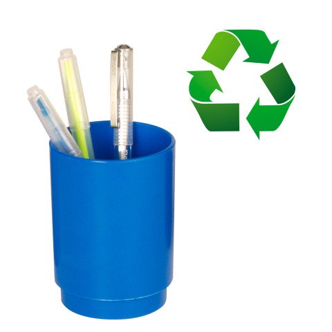 Portalápices Redondo de Archivo 2000 Ecogreen 100% reciclado azul