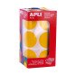 Gomets XL en rollo redondos Ø 33 amarillo Apli