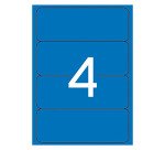 Etiquetas azules para archivo 190 x 61 mm Apli - Caja de 20 hojas