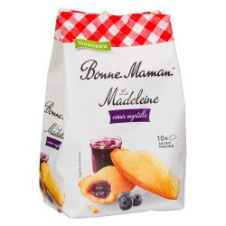 Madeleine cœur myrtille Bonne Maman - Sachet 300 g