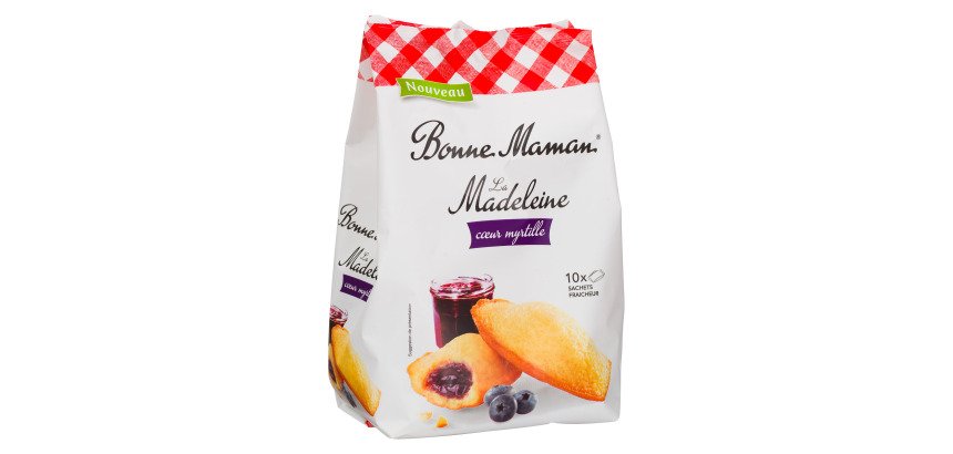 Madeleines cœur myrtille Bonne Maman - Sachet 300 g